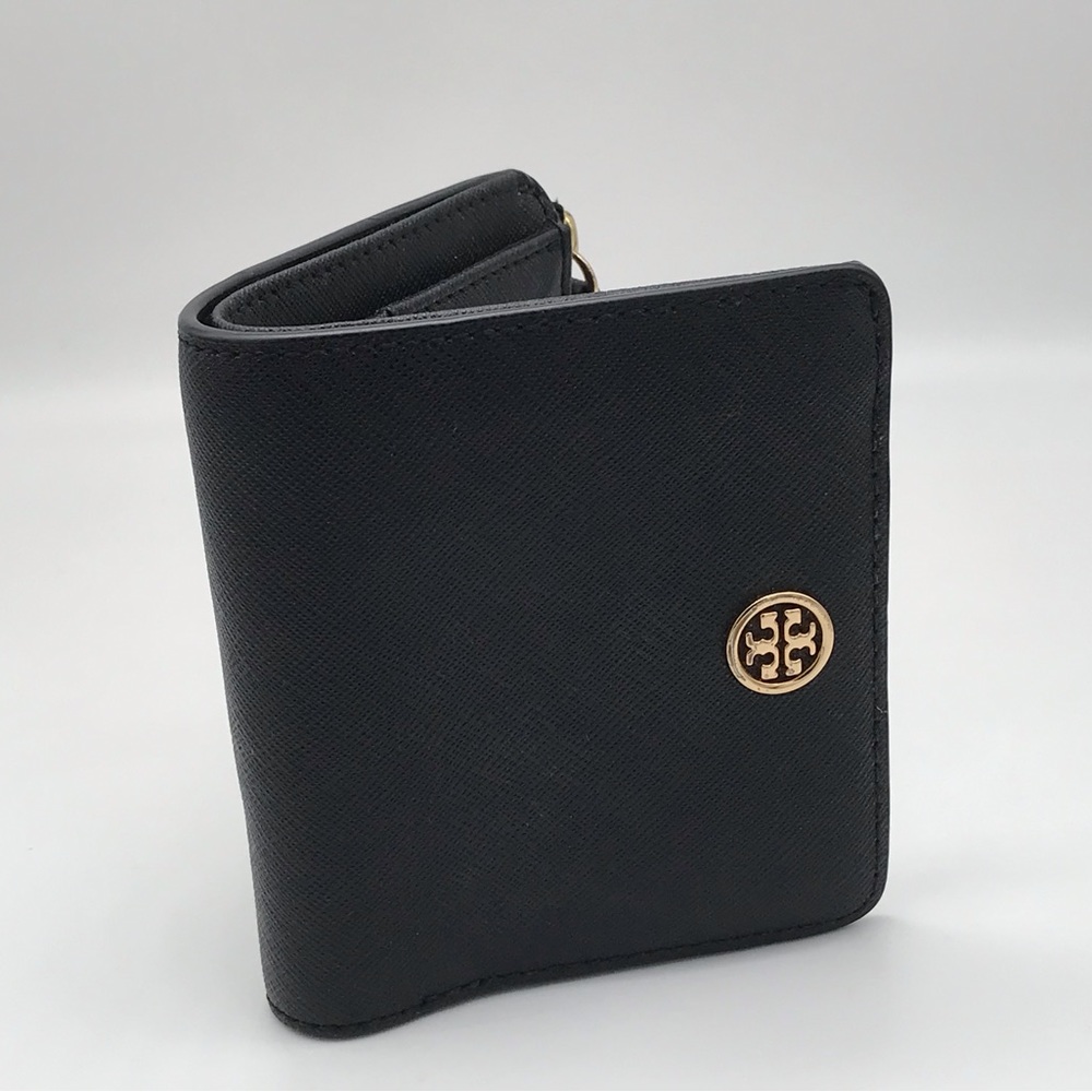 EUC TORY BURCH ROBINSON BLACK WALLET - Picture 6 of 16
